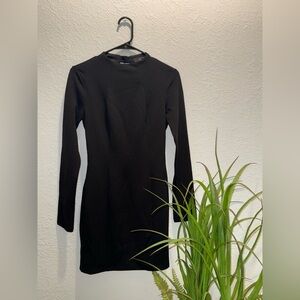 Lulu's Black Long Sleeve Dress